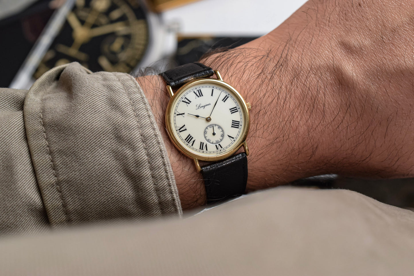 Vintage Longines Quartz Roman Dial "Charleston" Calatrava