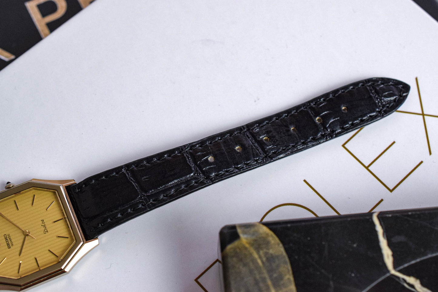 1982 Seiko Dolce NSAG Tapestry Dial Octo