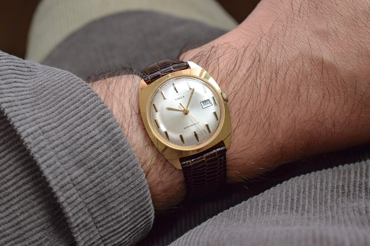 1970 Timex Mechanical Retro Cushion Calendar