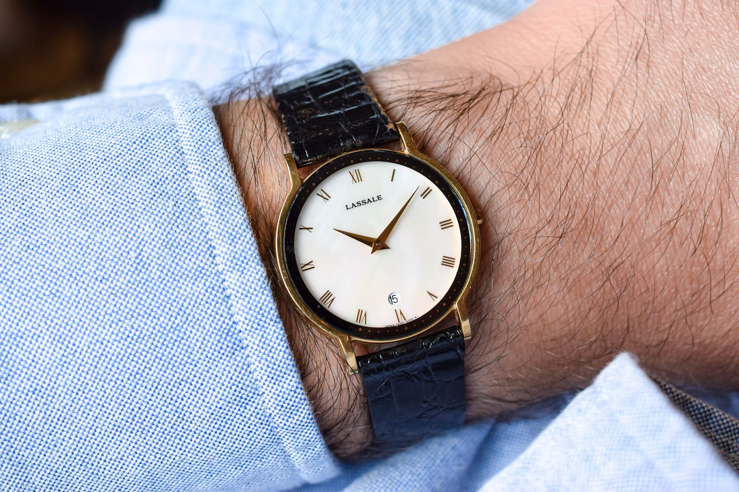 2002 Seiko Lassale Mother of Pearl Roman Dial