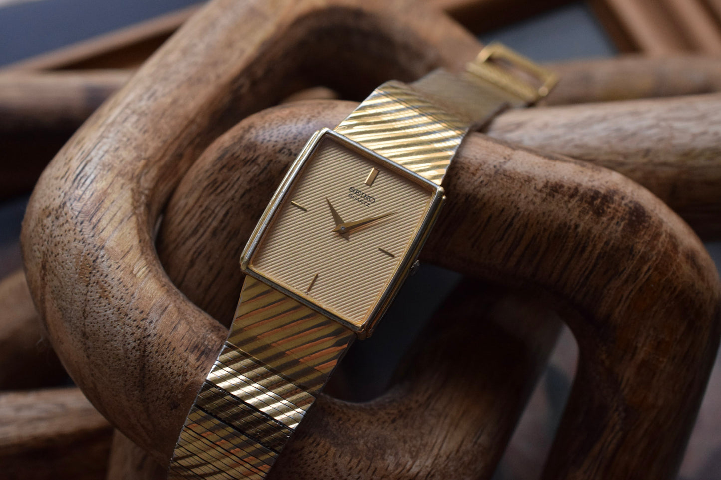 1986 Seiko Stepped Case Pinstripe Tank