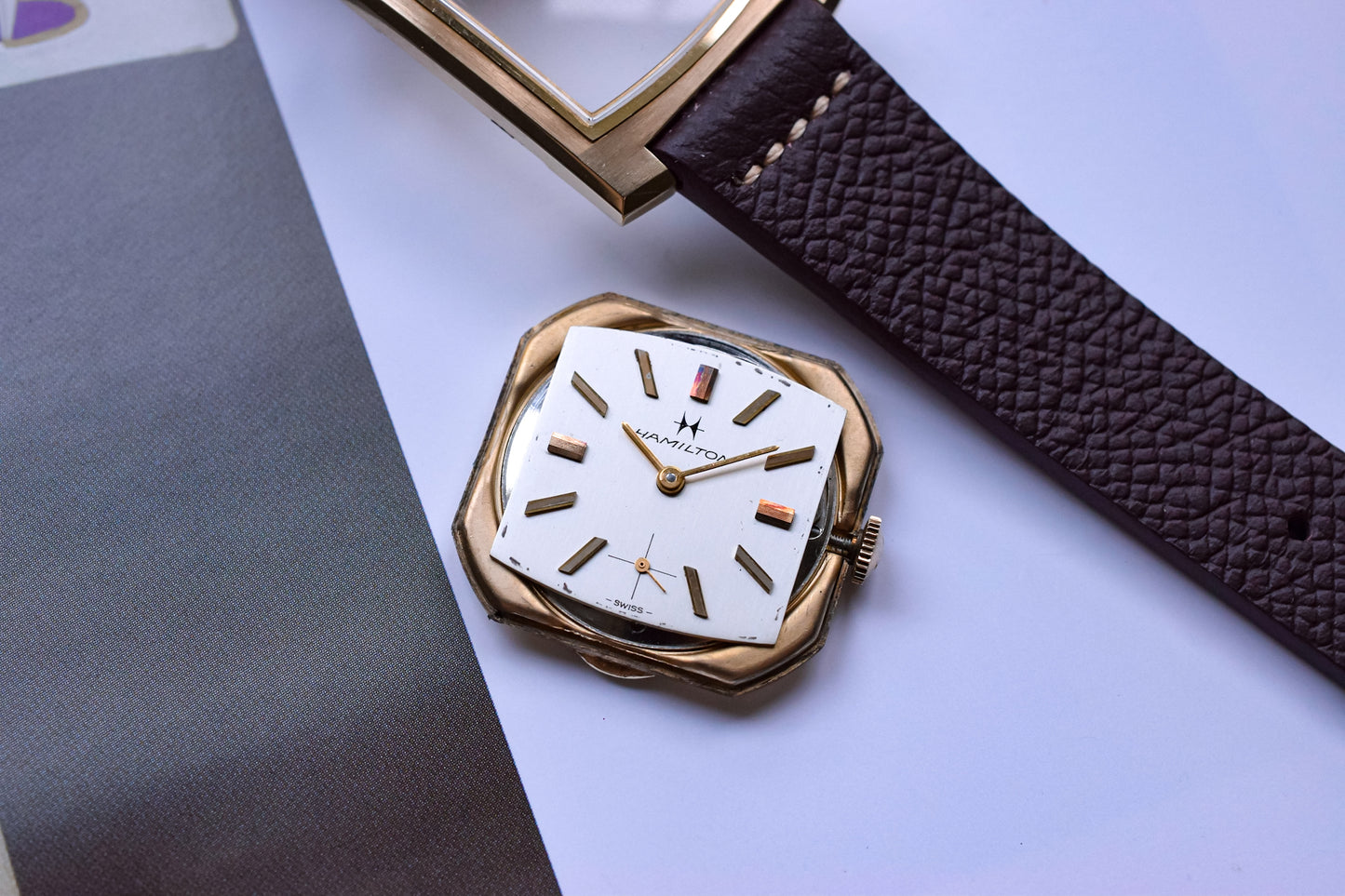 1960s Hamilton 10K Gold Filled Cushion Tank