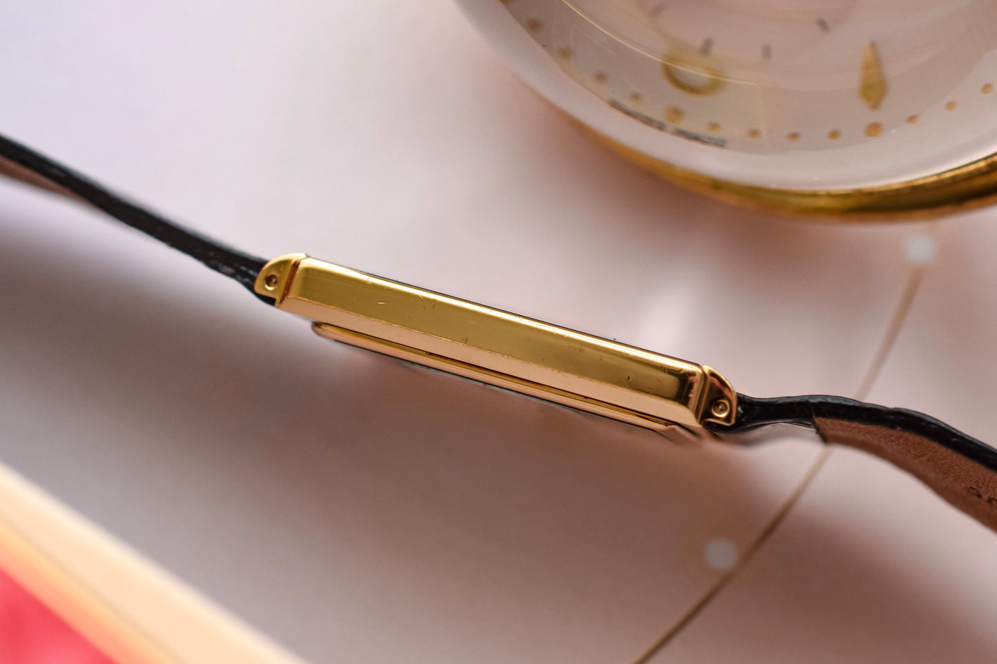 2002 NOS Seiko Lassale Gilt Faceted Tank