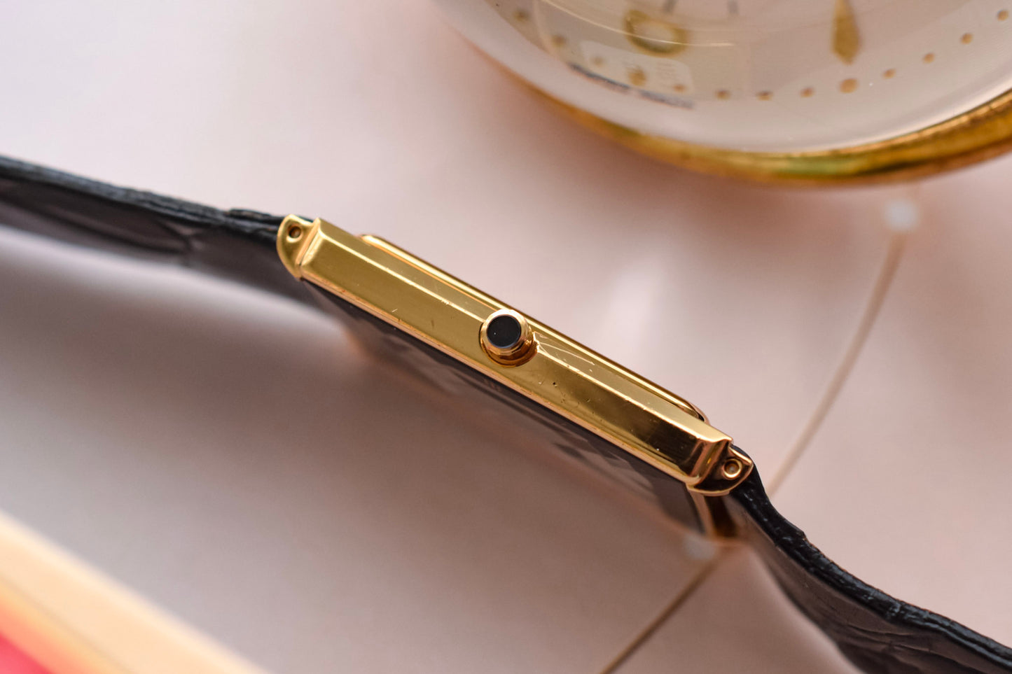 2002 NOS Seiko Lassale Gilt Faceted Tank