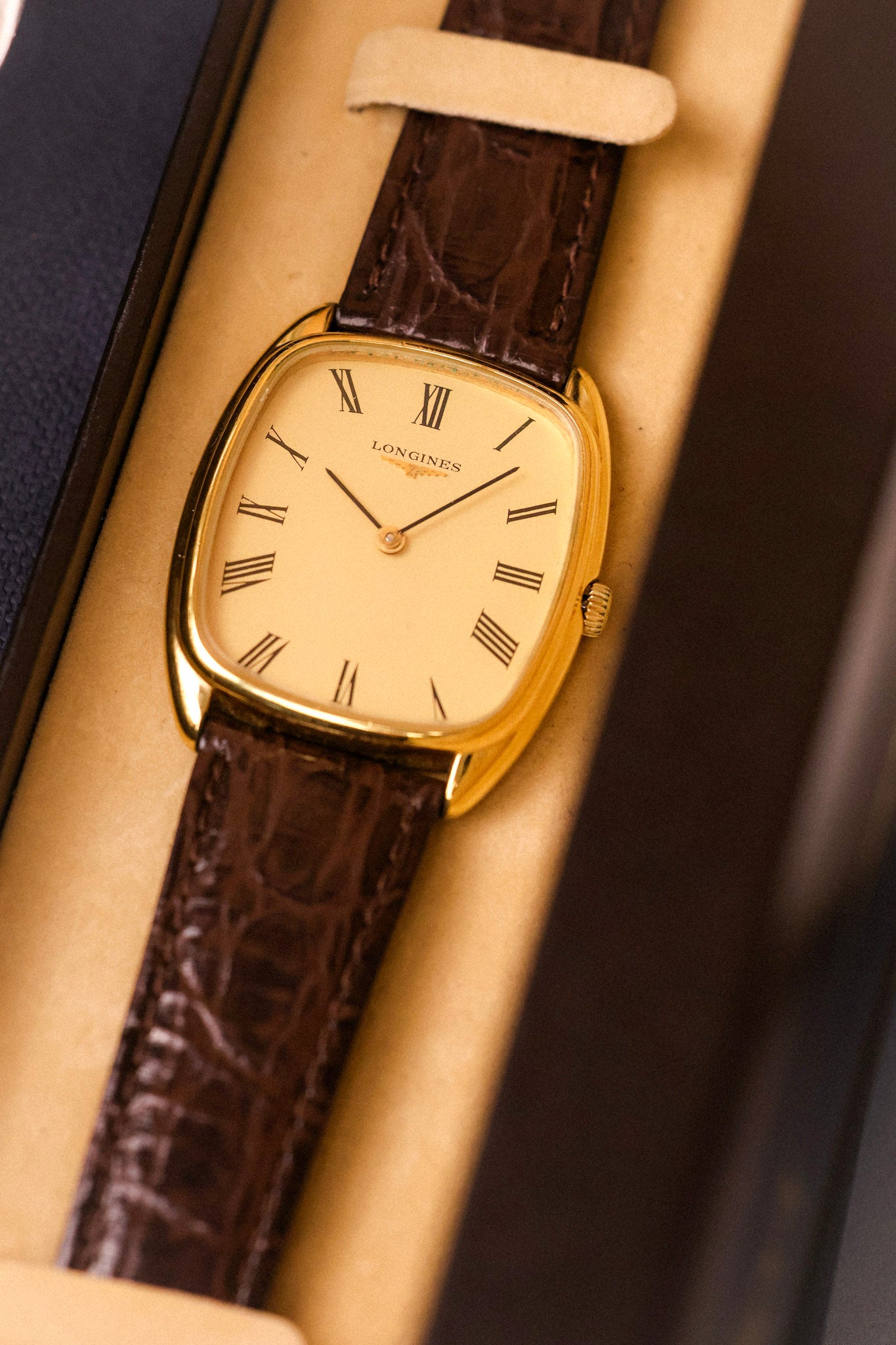 70s Longines Mechanical Roman Ellipse - In Box