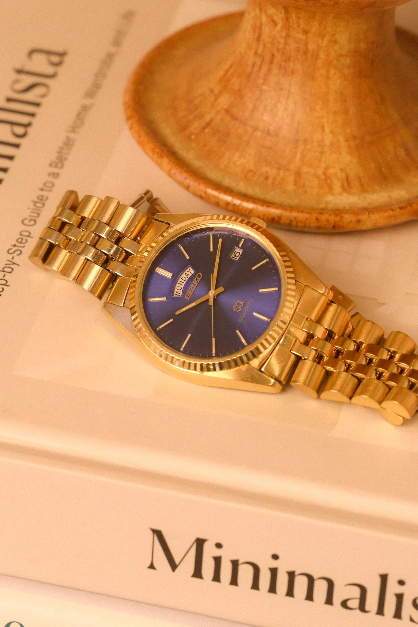 1988 Seiko SQ Blue Sunray Jubilee Prez