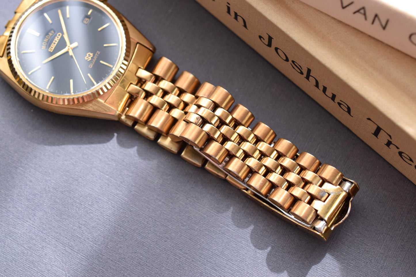 1991 Seiko SQ Gilt Dial Day-Date