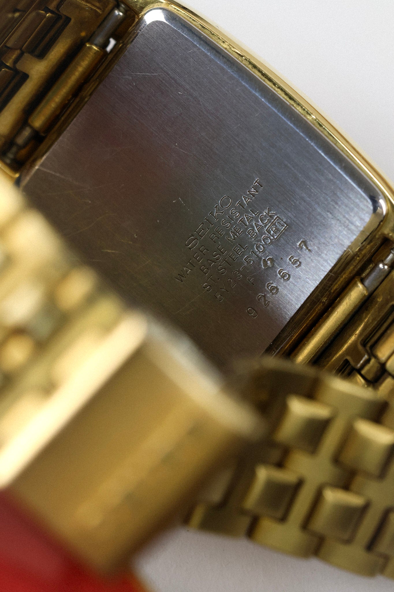 1989 Seiko SQ Golden Tank Script Day-Date