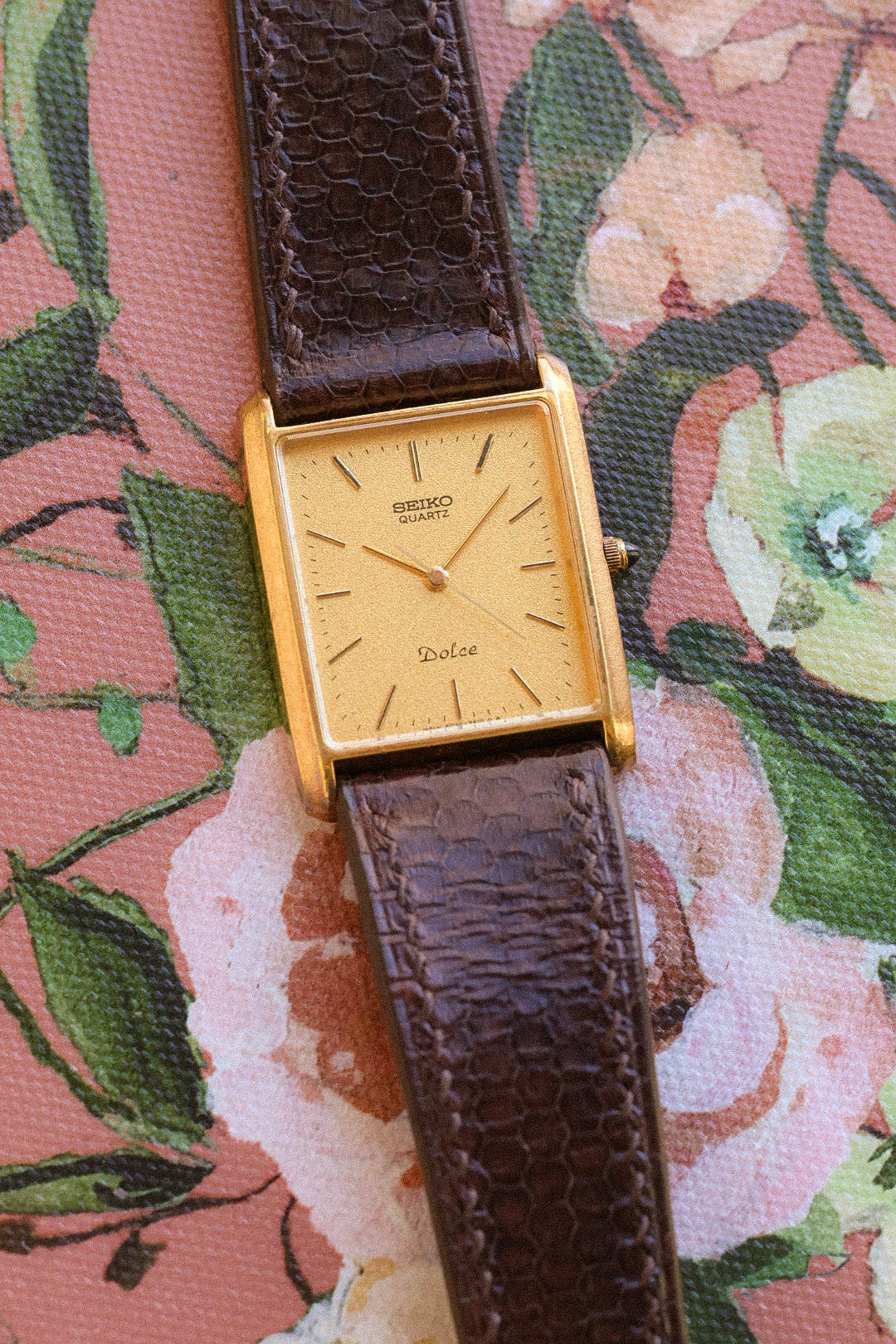 1982 Seiko Dolce Sparkle Dial Tank – Oldtimer Watch Shop