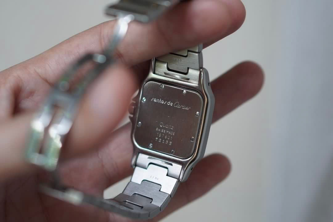 Neo-vintage Cartier Santos Galbee in box