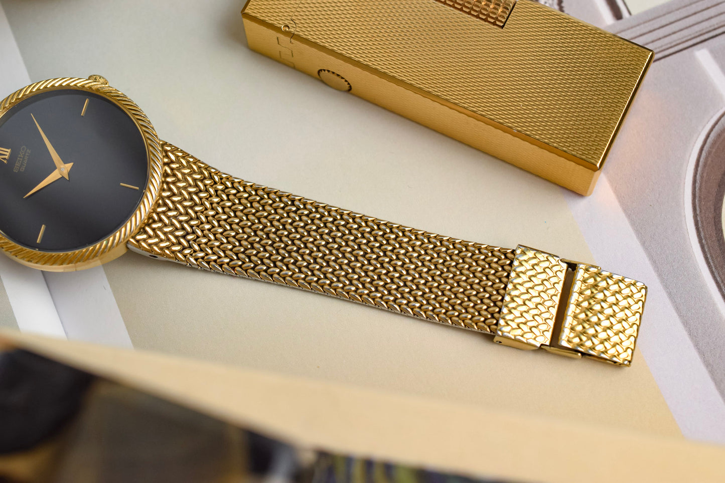 1982 Seiko Gilt Rope Bezel