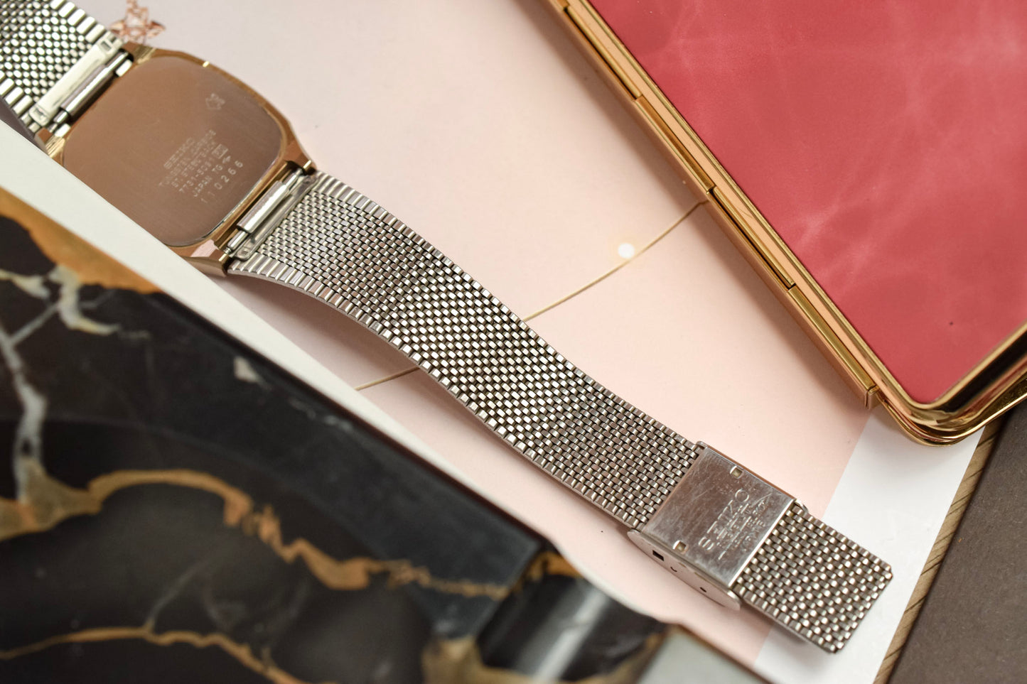 1981 Seiko Dolce Tungsten Honeycomb Tonneau