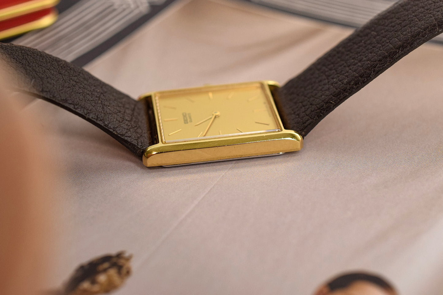 1986 Seiko Champagne Tank