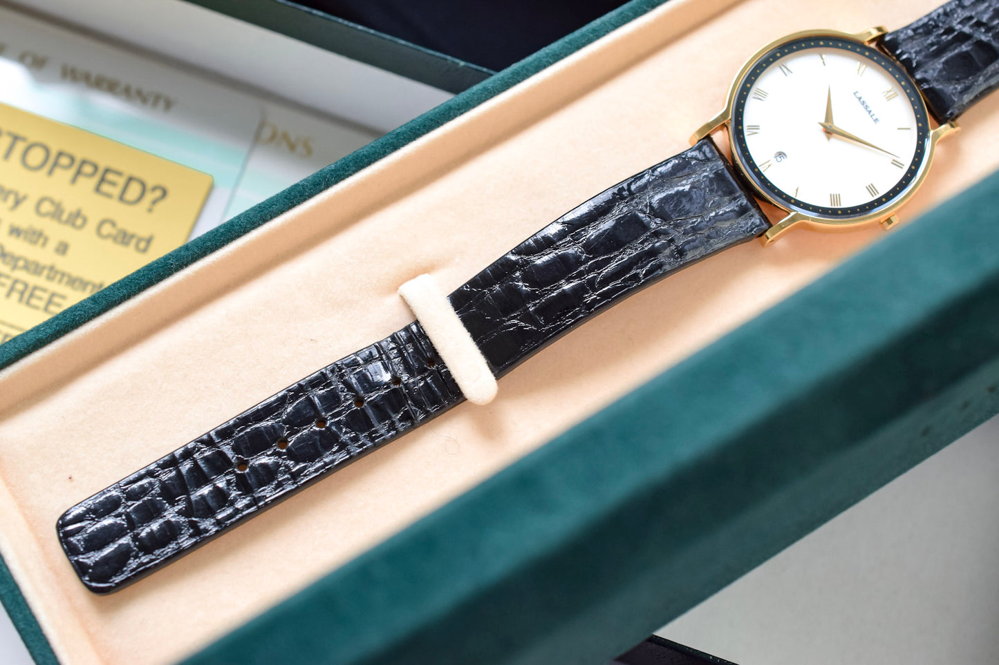 1992 NOS Seiko Lassale Mother of Pearl Roman Dial