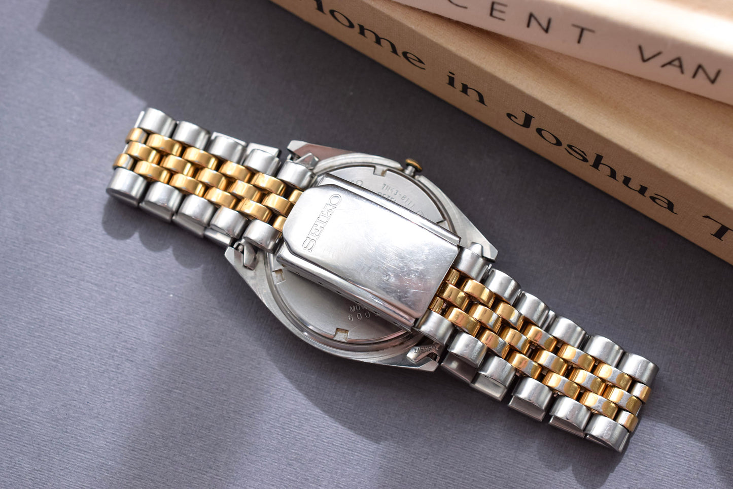 1996 Seiko Two Toned Silver Dial Day-Date