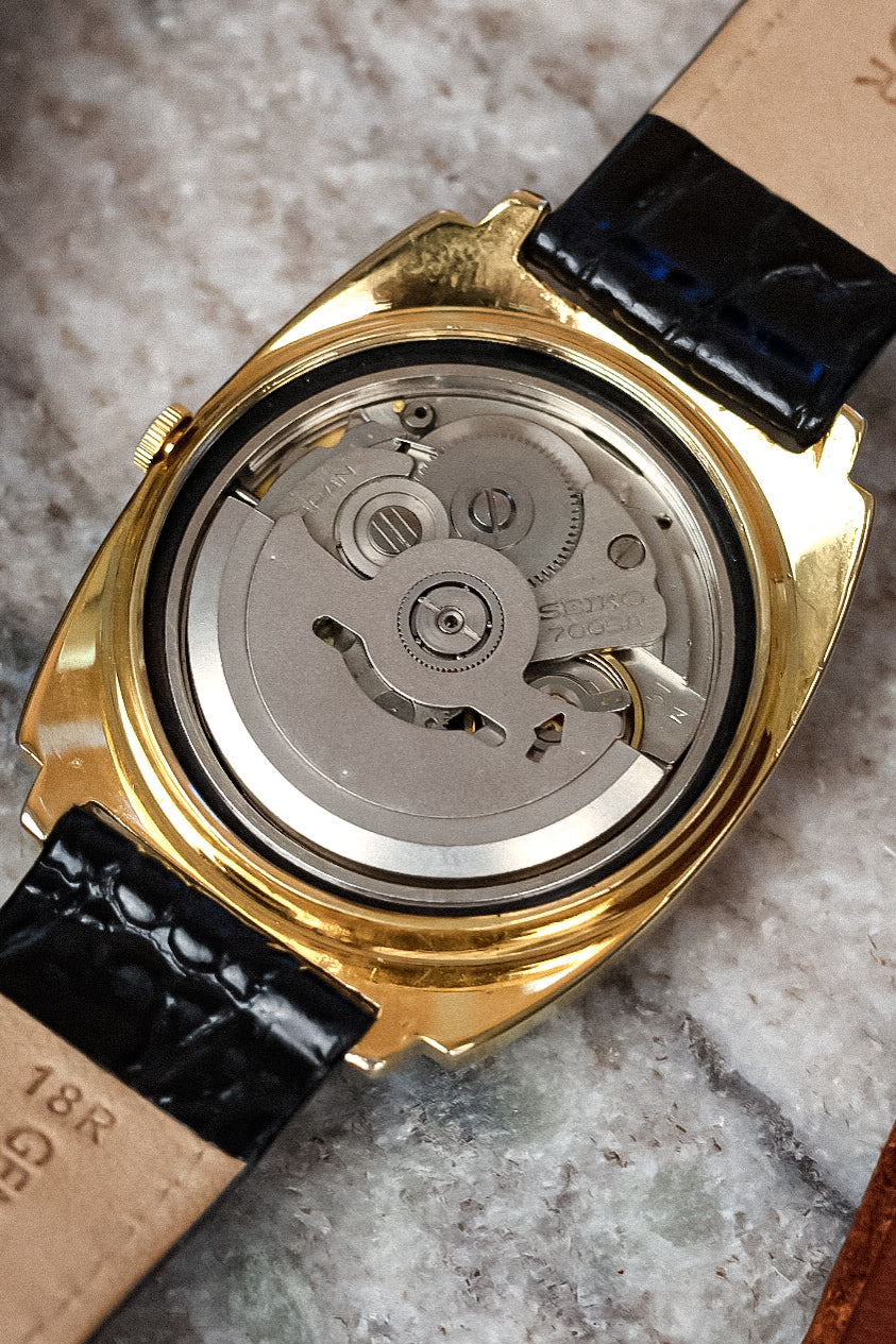 1969 Daini Seiko Fluted Cushion Crosshair Calendar