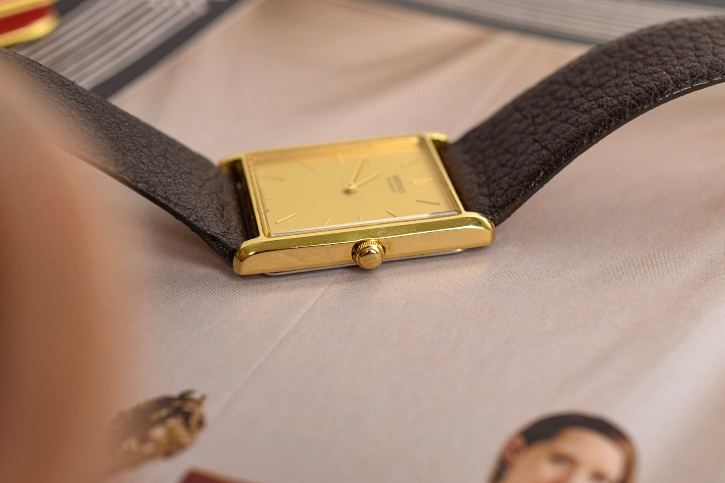 1986 Seiko Champagne Tank