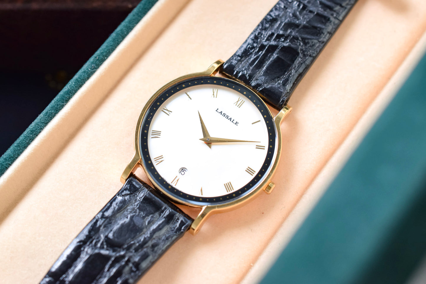 1992 NOS Seiko Lassale Mother of Pearl Roman Dial