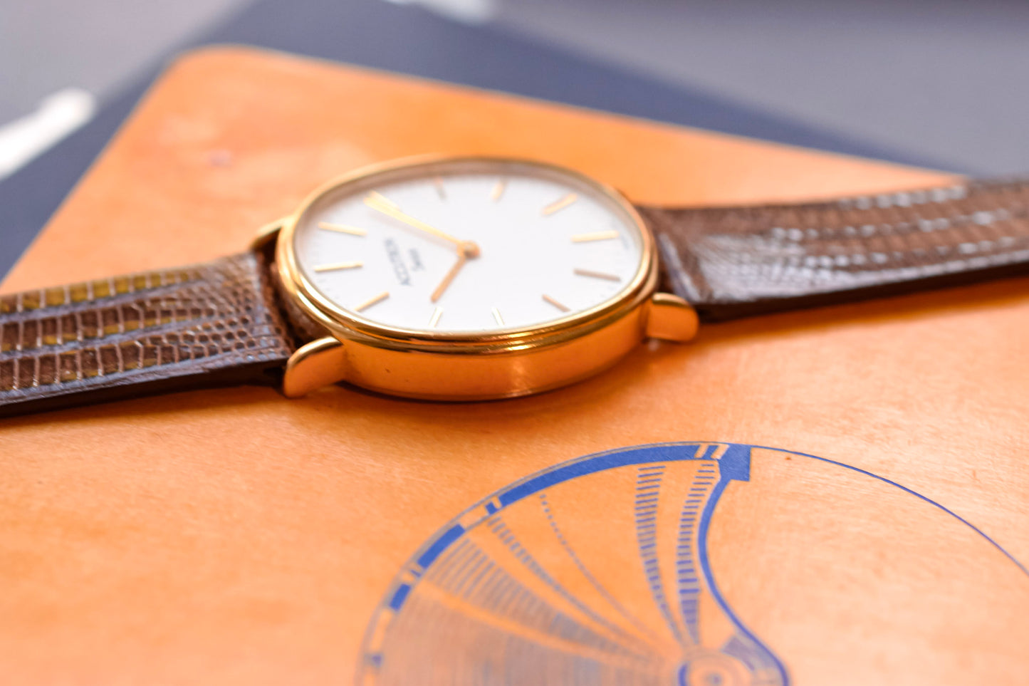 1982 Accutron White Tapestry Dial Ellipse
