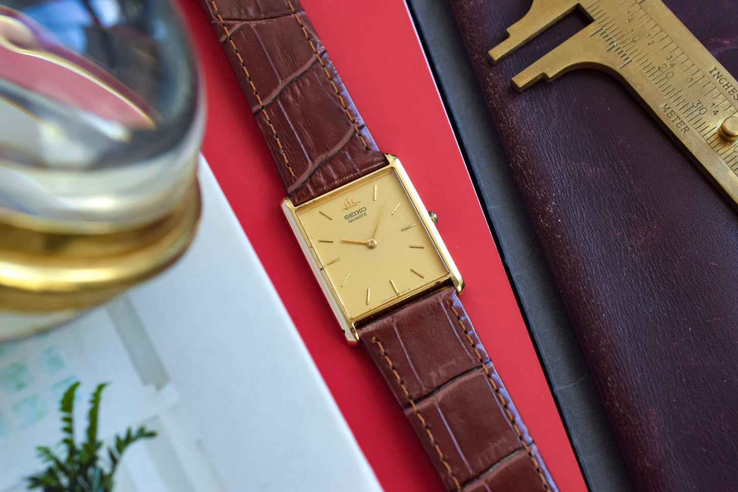 1990 Seiko Galaxy Champagne Tank