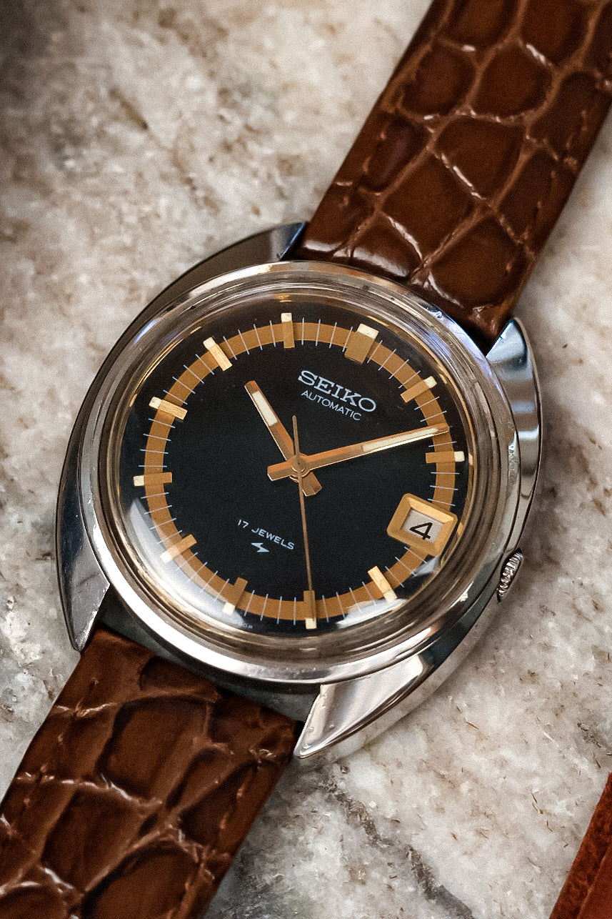 1969 Seiko Steel Blue Halo Calendar