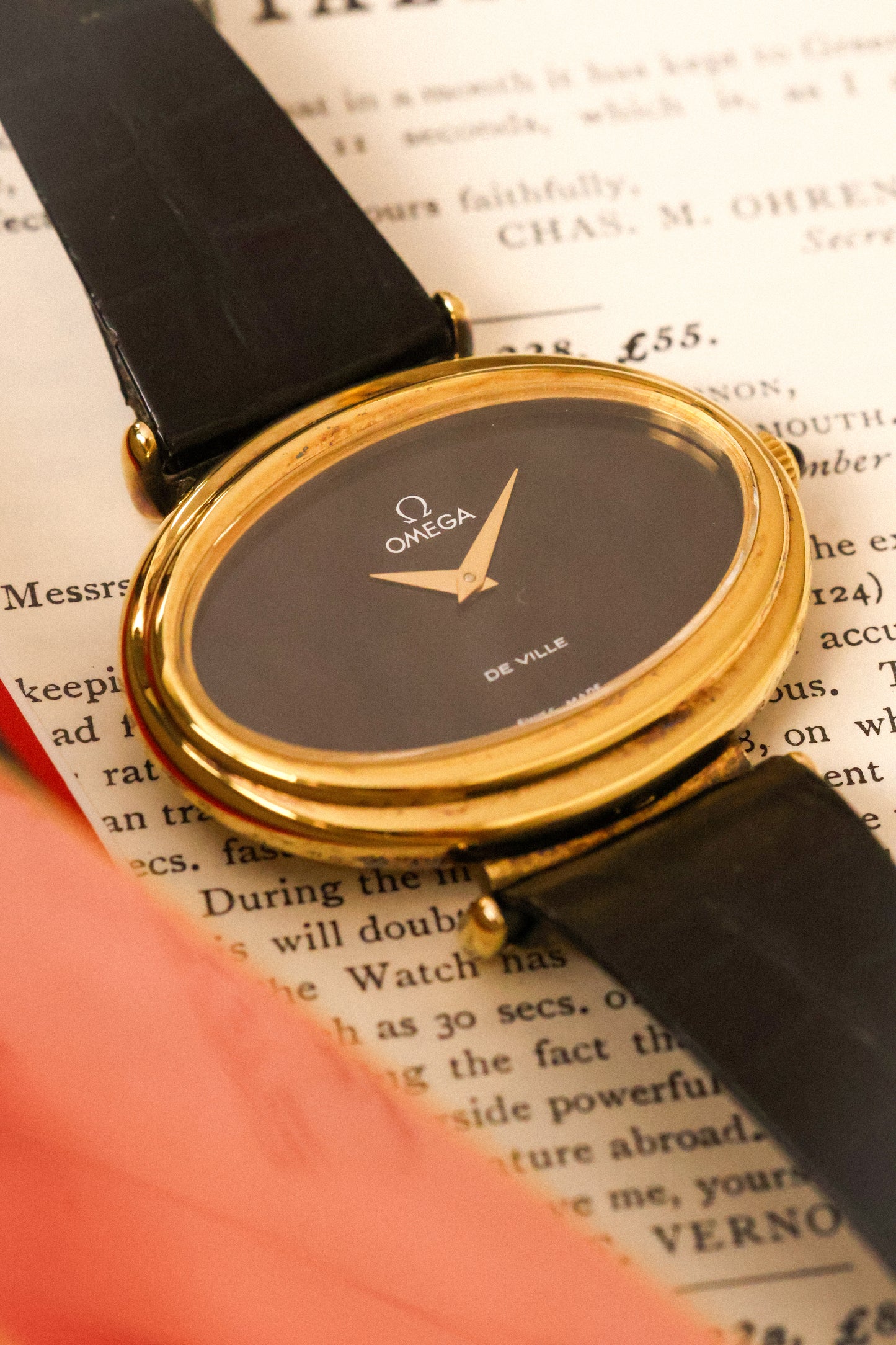 1970s Omega De Ville 925 Silver Gold Plated Ellipse - “Third Eye”