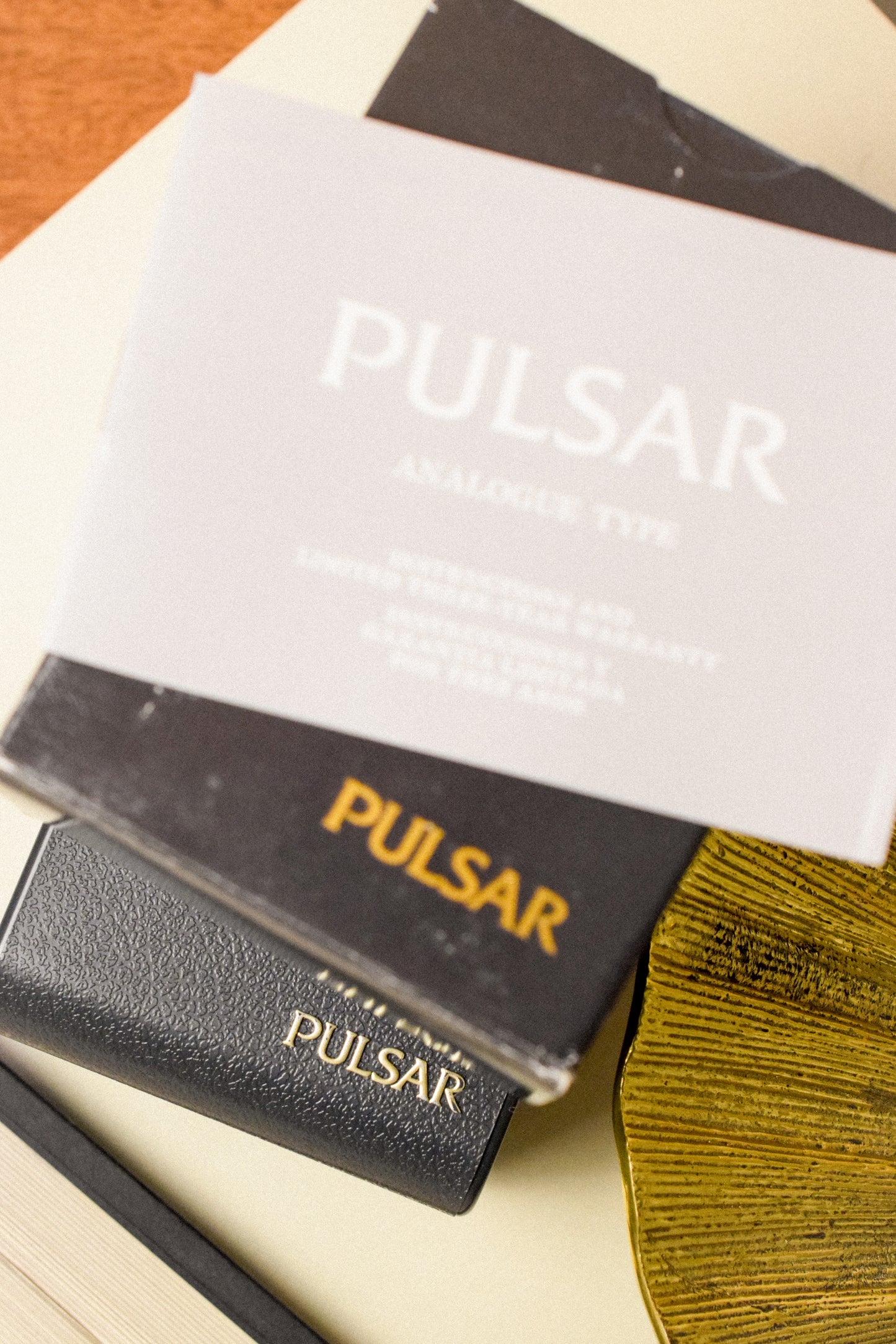 1990s Pulsar Black Dial "Baby JLC" - New Old Stock