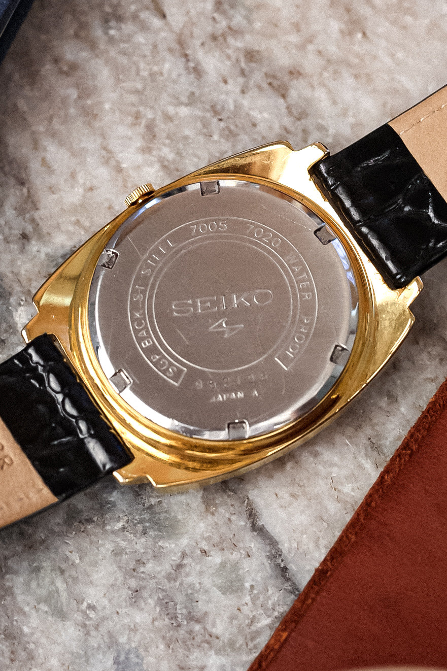 1969 Daini Seiko Fluted Cushion Crosshair Calendar