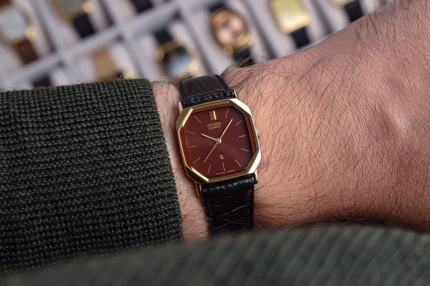 1985 Citizen Chocolate Dial Octo