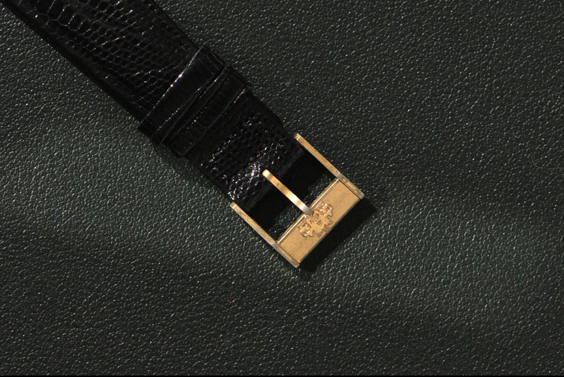 1980s Bucherer Tank 18K Solid Gold