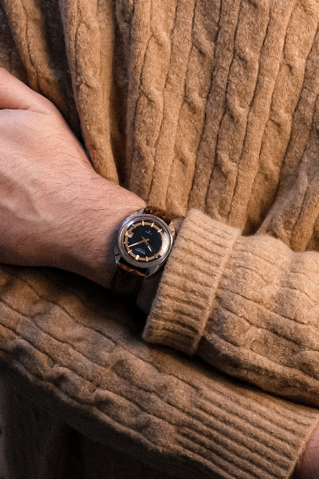 1969 Seiko Steel Blue Halo Calendar