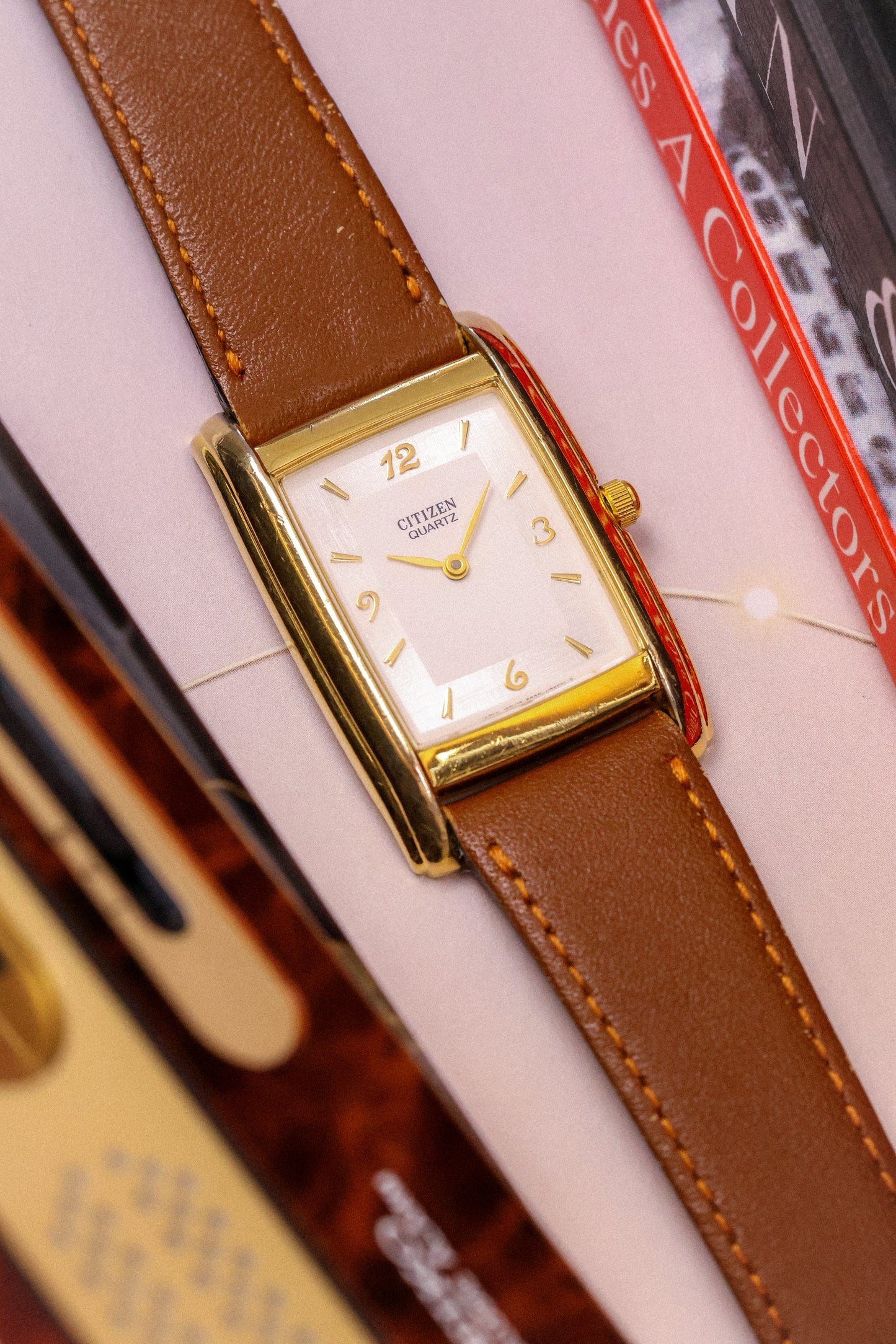 1996 Citizen Linen Dial Tank