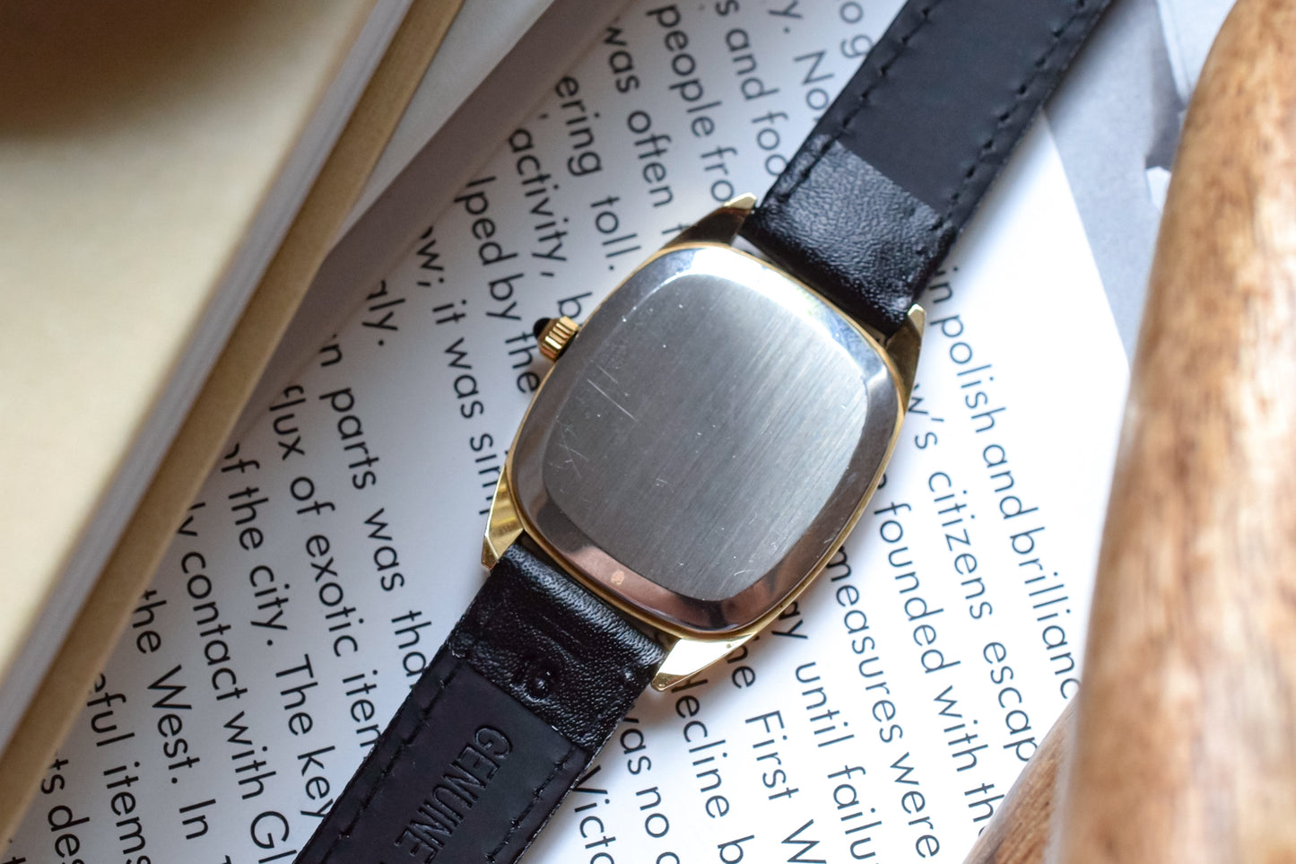 1970s Gold Plated Mechanical Omega De Ville Ellipse