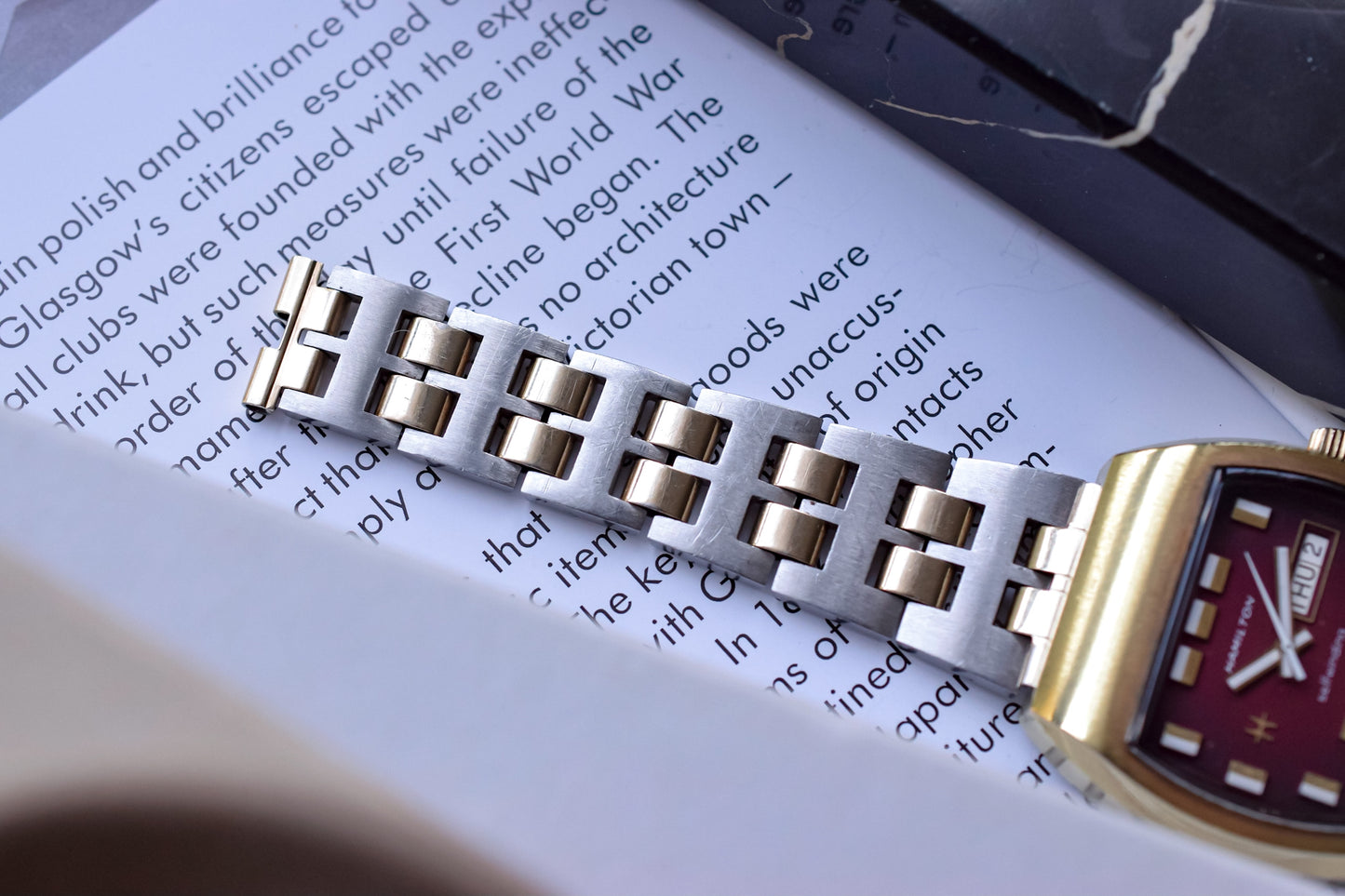 1970s Hamilton Escort Burgundy Dial TV