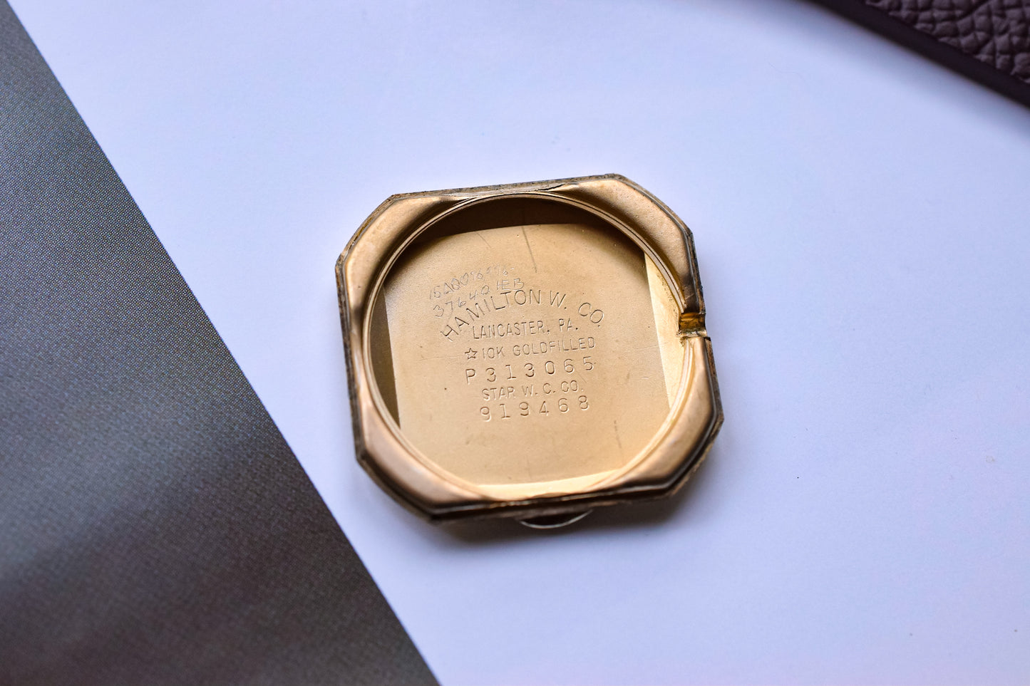 1960s Hamilton 10K Gold Filled Cushion Tank