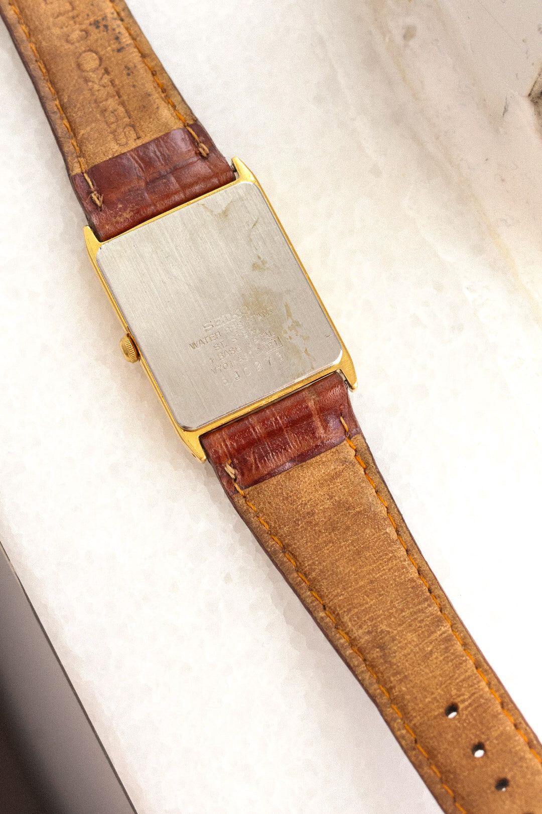 1996 Seiko Silver Dial Beveled Lugs Tank