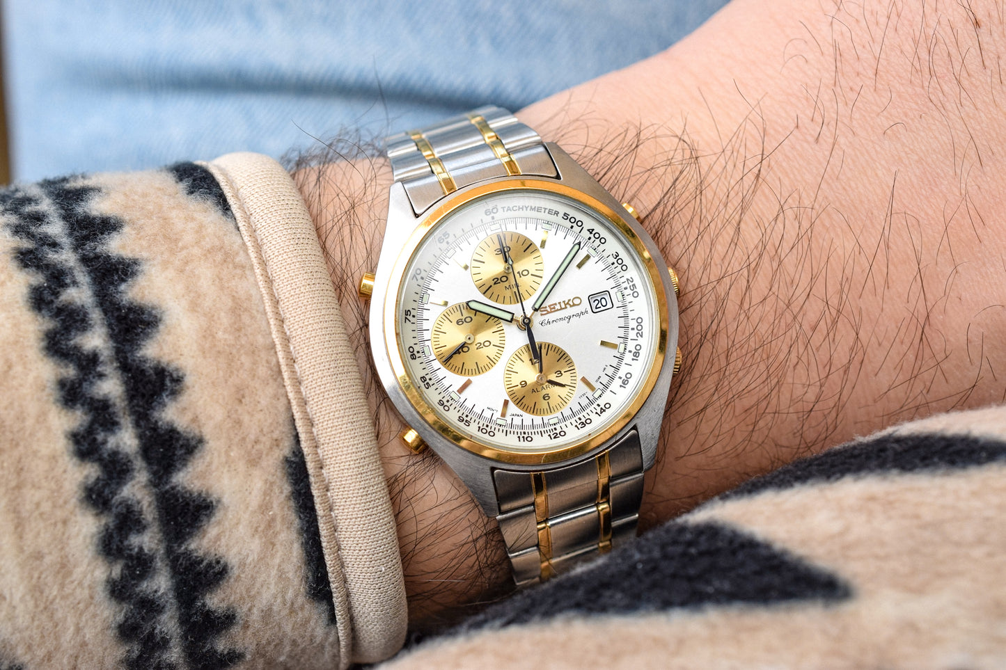 1991 Seiko Two-Toned Chronograph "Speedy"