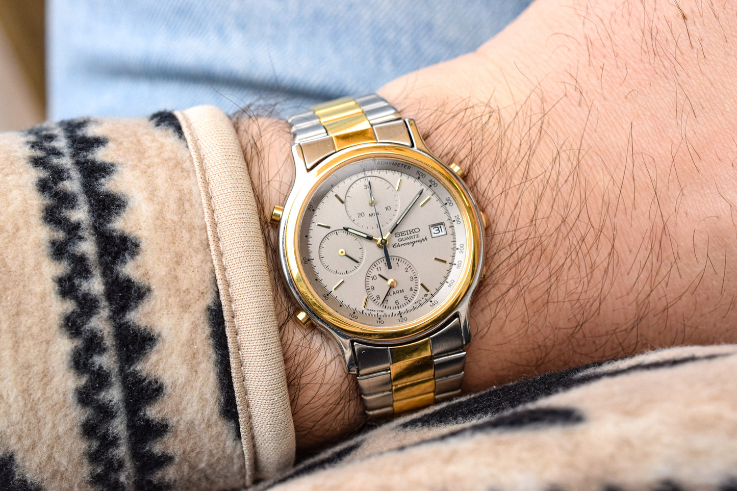 1989 Seiko Two-Toned Chronograph "Speedy"
