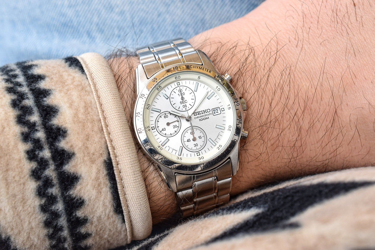 2004 Seiko Steel Silver Dial Chronograph "Speedy"