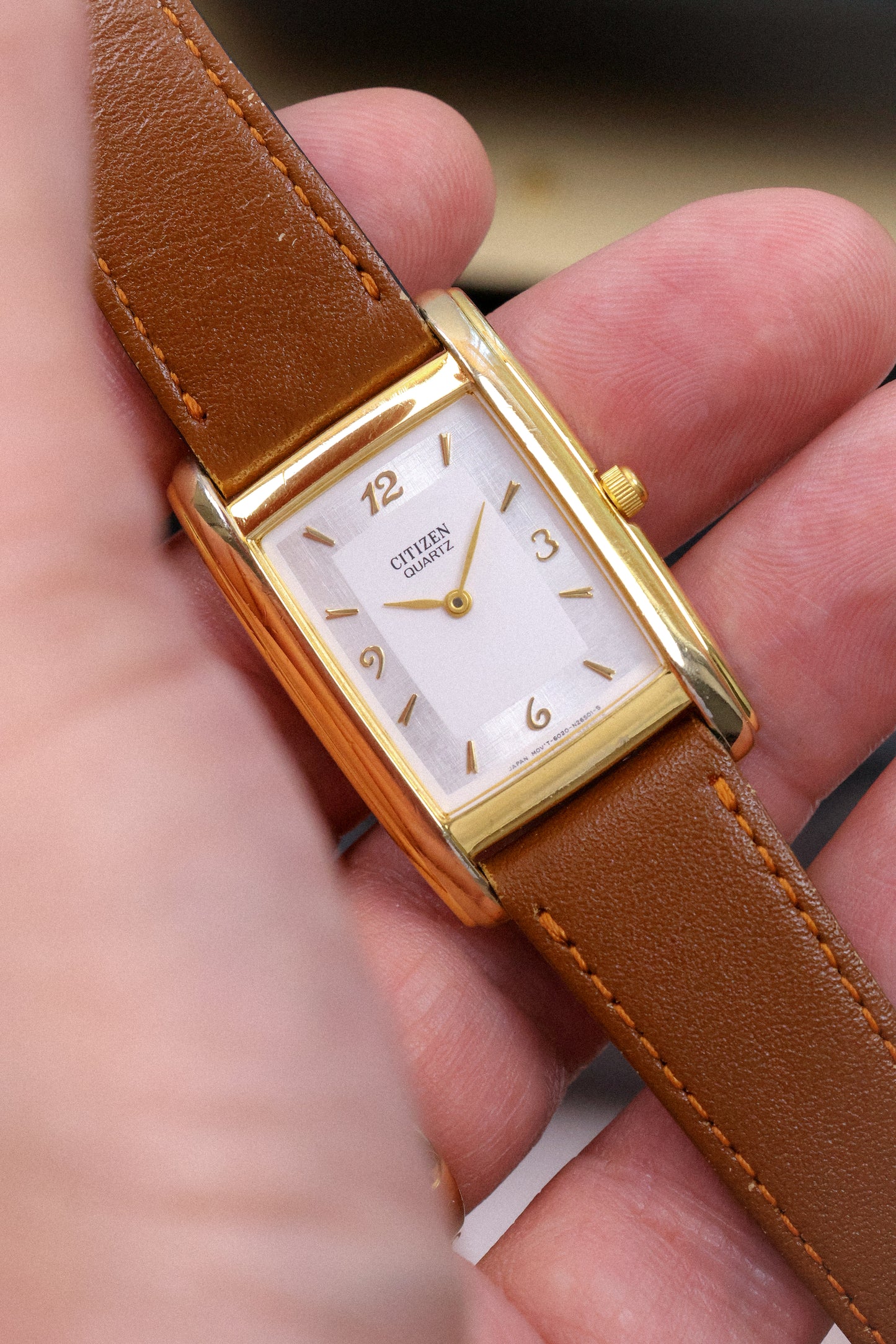 1996 Citizen Linen Dial Tank
