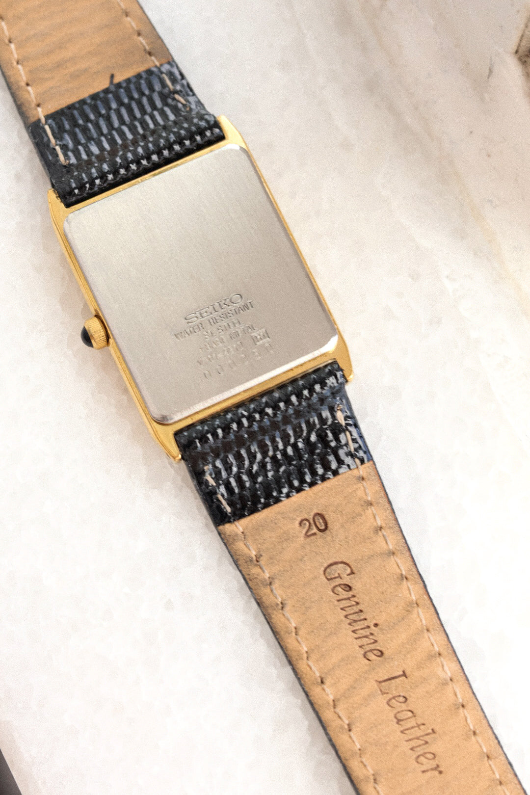 1990 Seiko Roman Beveled Lugs Tank