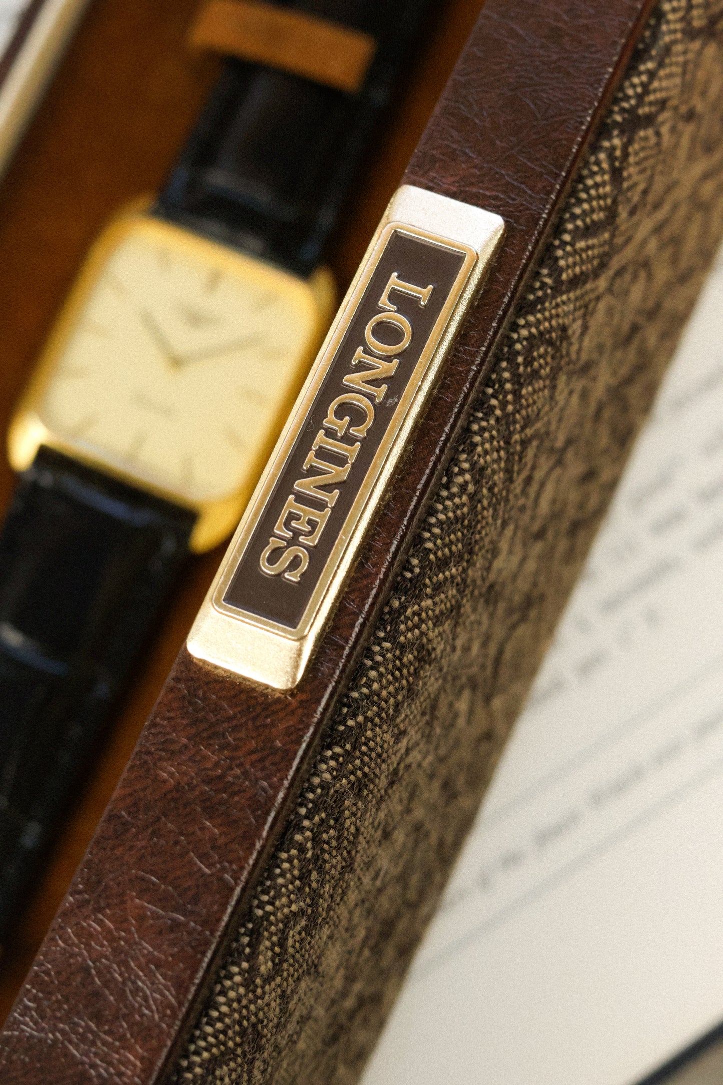 Vintage Longines Quartz Sparkle Dial Tank