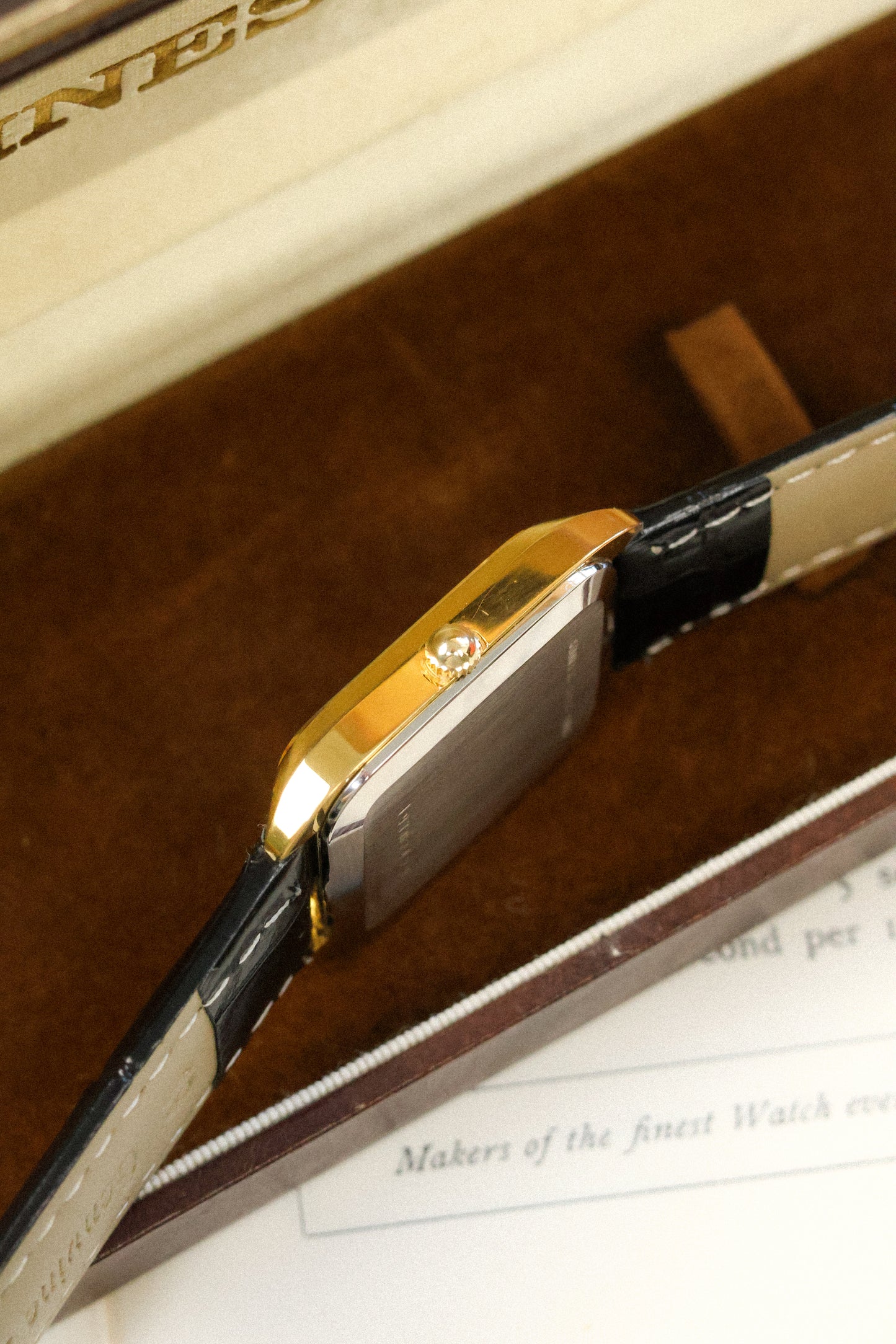 Vintage Longines Quartz Sparkle Dial Tank