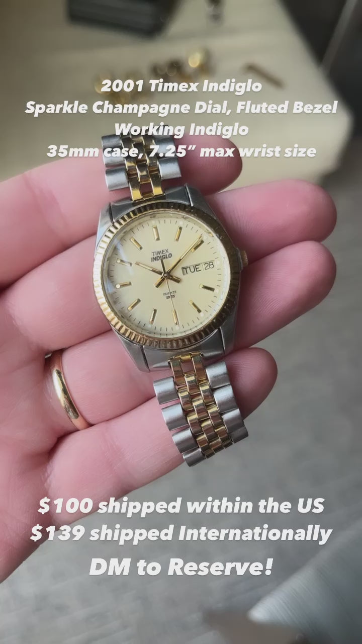 2001 Timex Indiglo Oldtimer Watch Shop