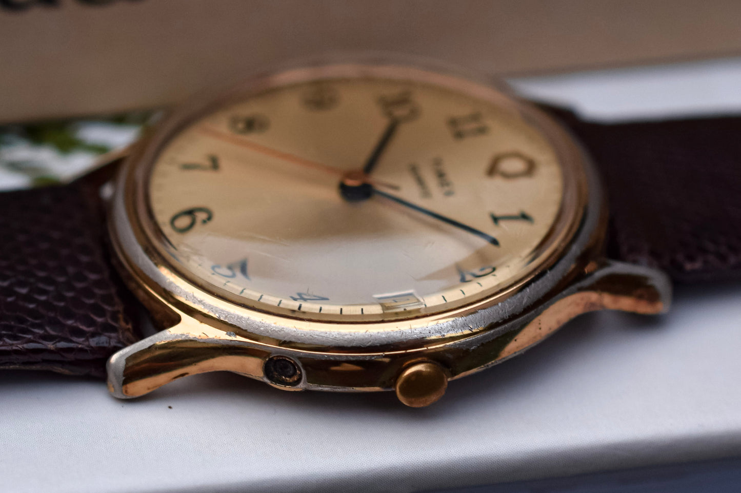 Vintage Q Timex Quartz Watch