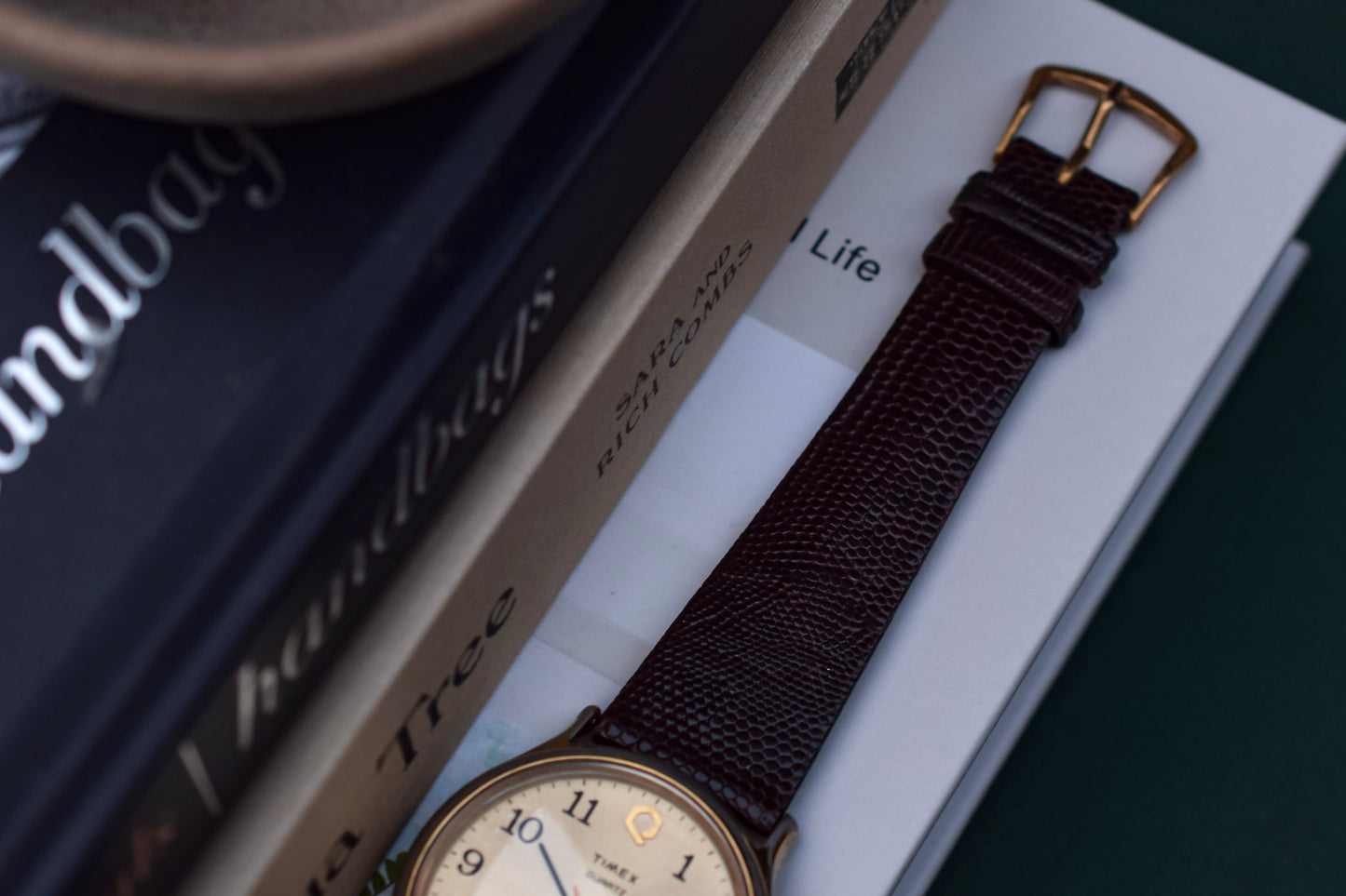 Vintage Q Timex Quartz Watch