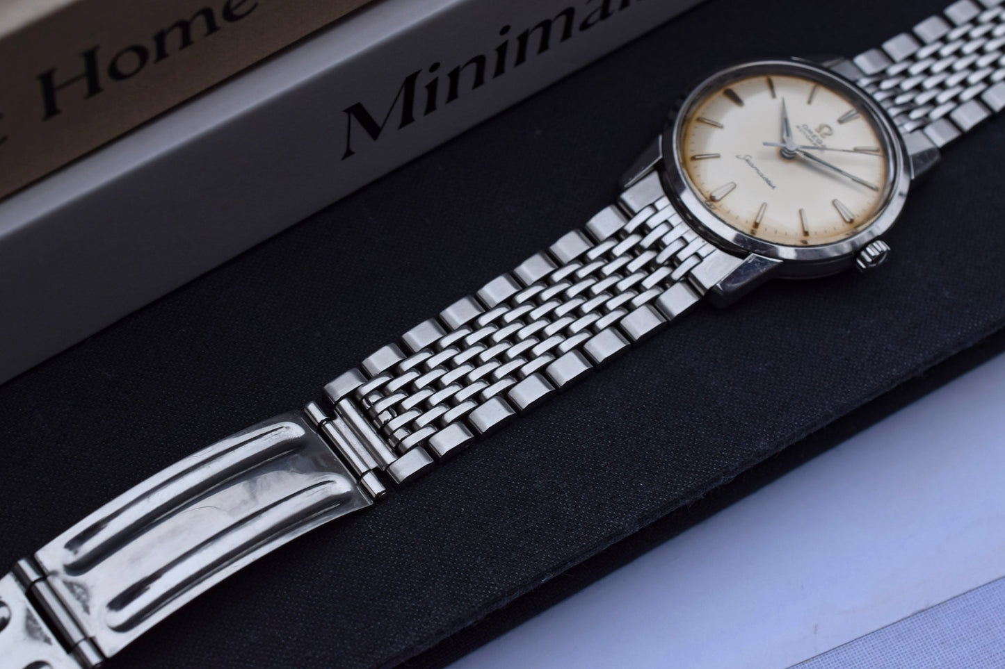 Vintage Omega Seamaster with Original Beads of Rice Bracelet