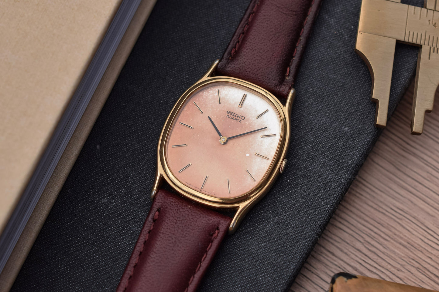 1979 Seiko Ellipse Patina Linen Dial