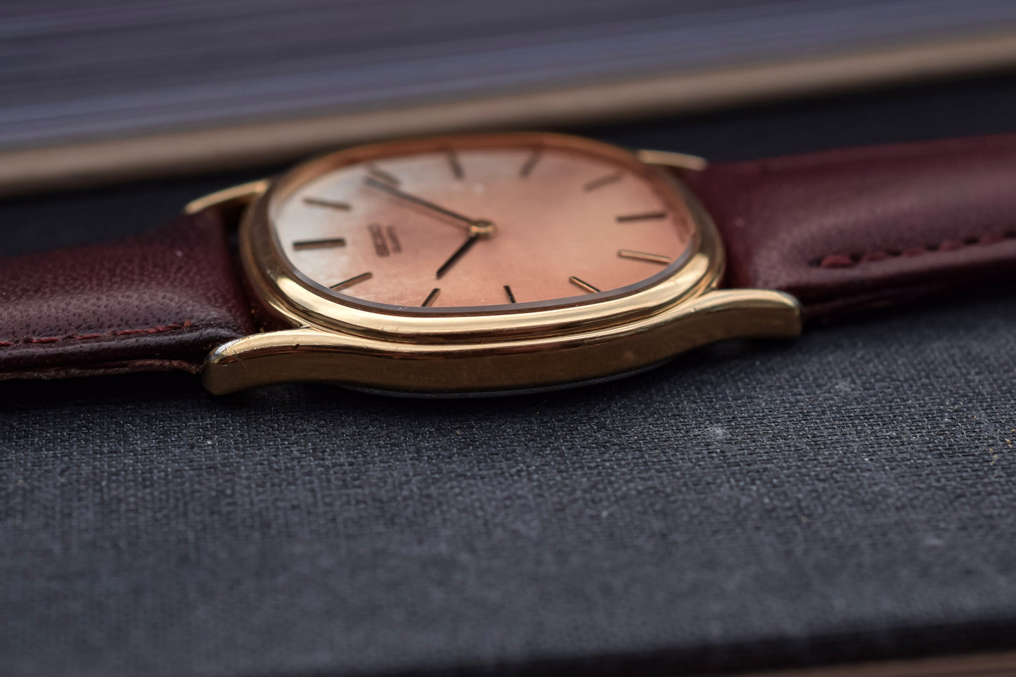 1979 Seiko Ellipse Patina Linen Dial