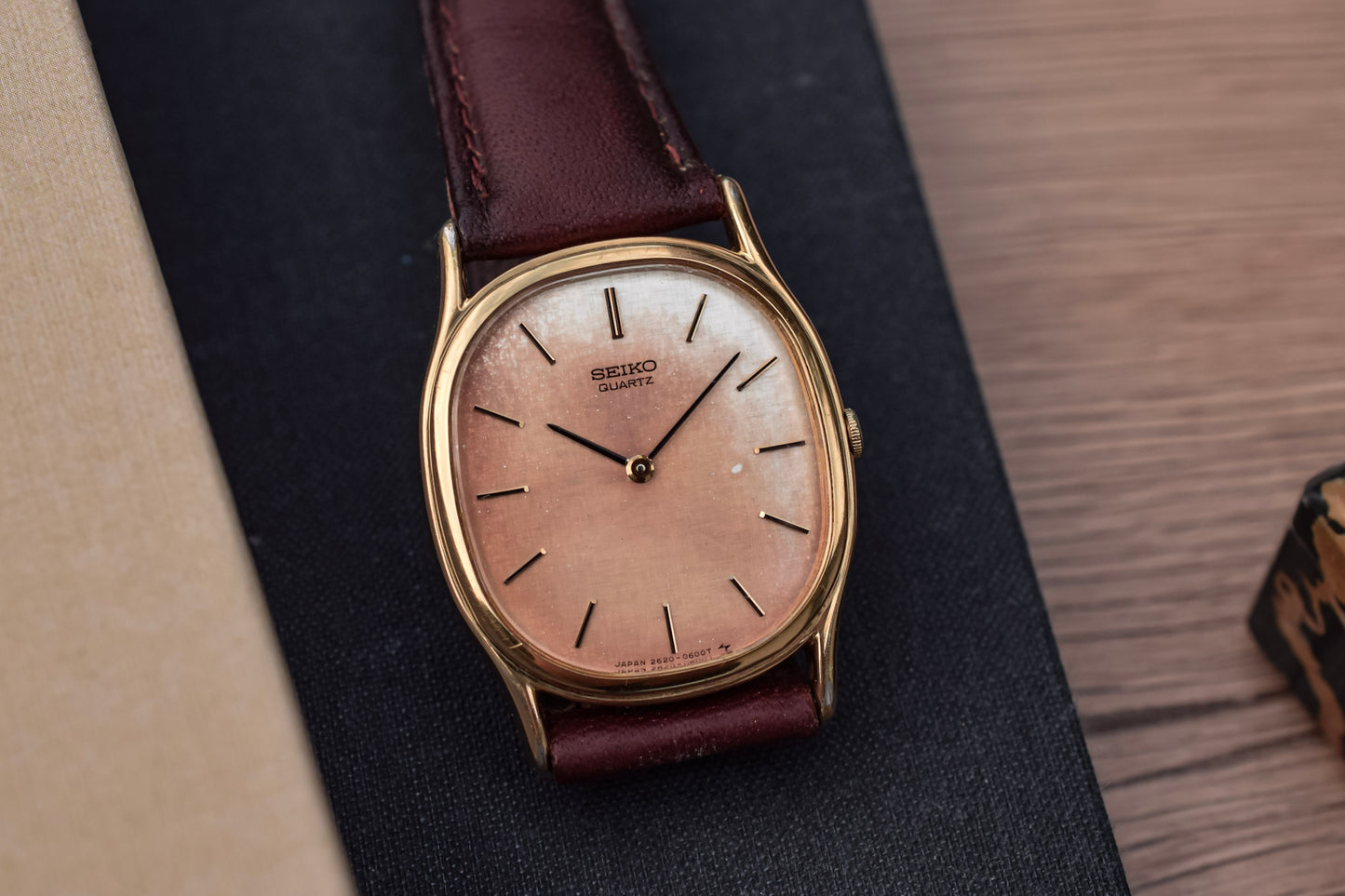 1979 Seiko Ellipse Patina Linen Dial